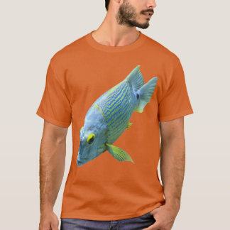 Camiseta Tubo Clássico de Peixe Azul Claro