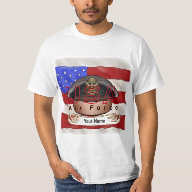 Camiseta Tubo de bandeira da Força Aérea (Frente)