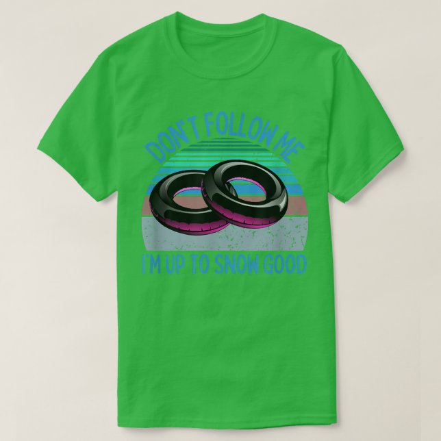 Camiseta Tubo de Neve Retro Tubing Neve Winter (Frente do Design)