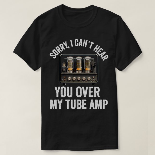 Camiseta Tubo de vácuo Amplificador Amp Áudio analógico Va (Frente do Design)