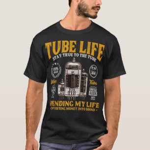 Camiseta Tubo De Vácuo Tubo Amplificador De Violão Análogo