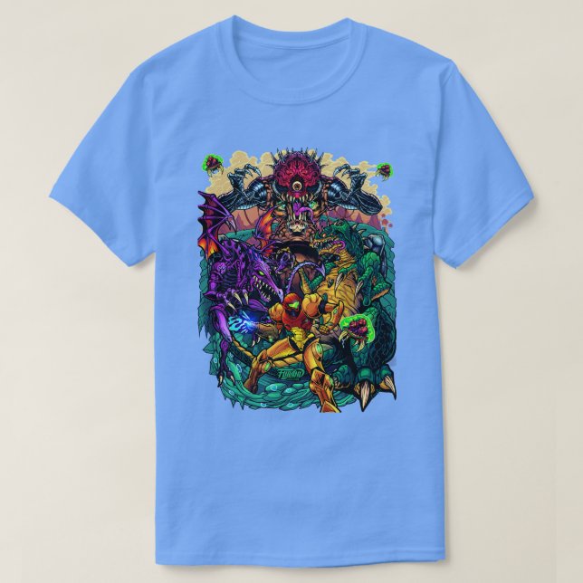 Camiseta Tubo Metroid Tribute TShirt (Frente do Design)