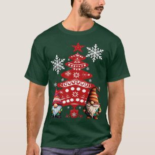 Camiseta Tubo natalino dos gnomos nórdicos