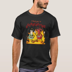 Camiseta Tubos de Ensaio de Química Gráfico para Professor