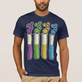 Camiseta Tubos de Teste Científicos