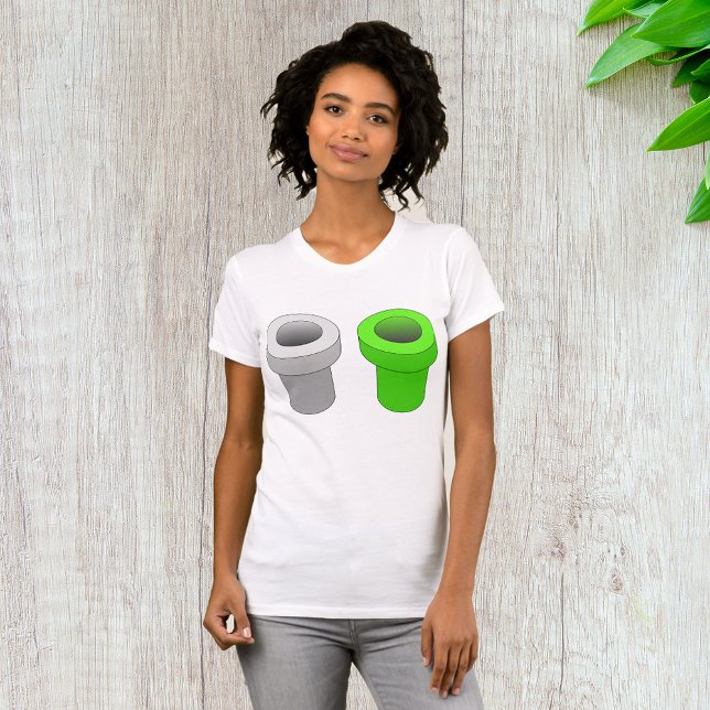 Camiseta Tubos Isométricos Mulheres T-Shirt (Criador carregado)