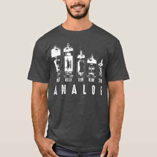 Camiseta Tubos legal analógicos de vácuo que dão eletro eng