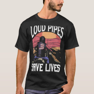 Camiseta Tubos Vivos Economizam Vidas Motocicletas Viajando
