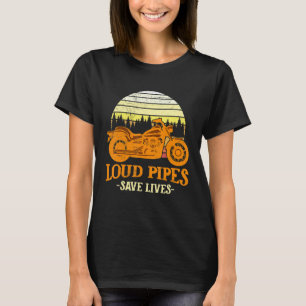 Camiseta Tubos Vivos Economizam Vidas Motocicletas Viajando