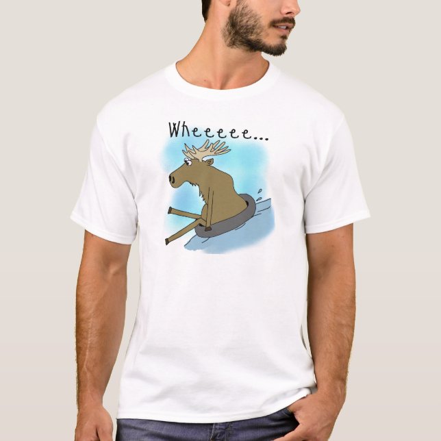 Camiseta Tubulação da neve dos alces (Frente)