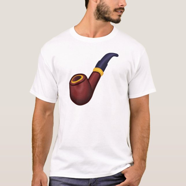 Camiseta Tubulação, fumando, tabaco (Frente)