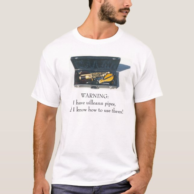 Camiseta Tubulações de Uilleann (Frente)