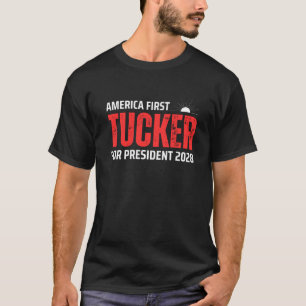 Camiseta Tucker Carlson 2028 América Primeiro Pres