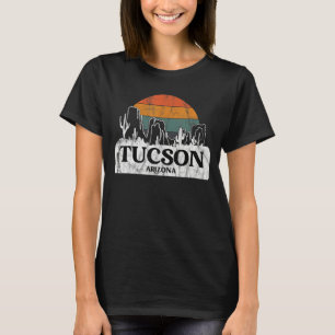 Camiseta Tucson AZ Arizona Vintage sunset cactus Mountain d