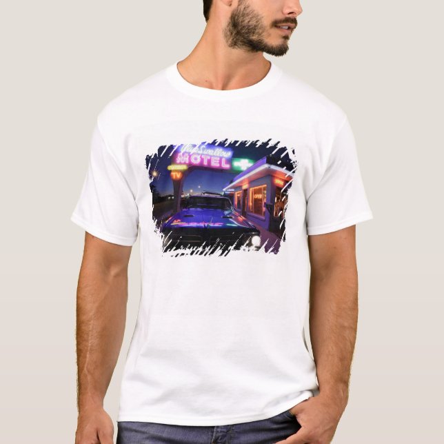 Camiseta Tucumcari, New mexico, os Estados Unidos. Rota 66 (Frente)