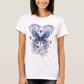 Camiseta Tudo Acontece Por Uma Razão PNG, Assinatura Borbol