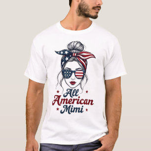 Camiseta Tudo Americano Mimi Vintage Patriótico Desarrumado