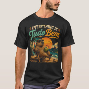 Camiseta Tudo Bem É Tudo Bem Capivara Praia