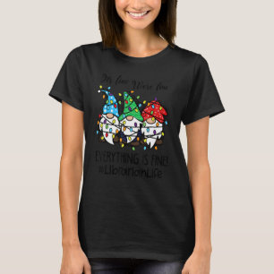 Camiseta Tudo bem, estamos bem. Tudo é uma biblioteca fina.