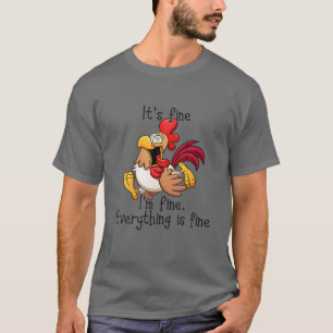Camiseta Tudo bem, estou bem, está tudo bem, engraçado