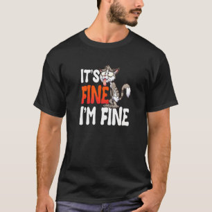 Camiseta Tudo Bem Estou Bem Gata Namorada Gata Gato