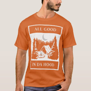 Camiseta Tudo Bem Na Campanha De Campanha Do Capuz Caminhan
