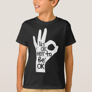 Camiseta Tudo Bem Não Estar Bem Mão Prevenção Ao Suicídio