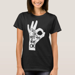 Camiseta Tudo Bem Não Estar Bem Mão Prevenção Ao Suicídio