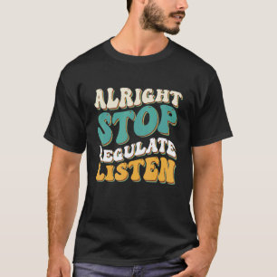 Camiseta Tudo Bem Parar Regular e Ouvir Orientador Escolar