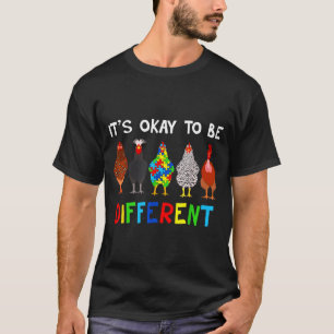 Camiseta Tudo Bem Ser Diferente Frango de Quebra-Cabeça Fof