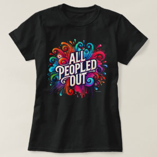 Camiseta Tudo de Gente Colorido Vibrações Divertidas