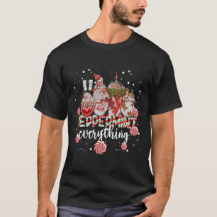 Camiseta Tudo de Natal de Hortelã-Pimenta Café Chocolate M