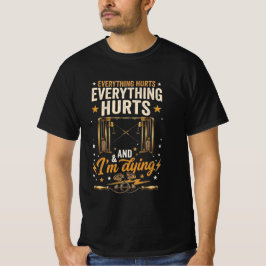 Camiseta Tudo dói design de academia 