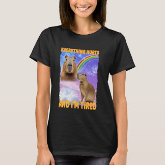 Camiseta Tudo Dói E Cansou Capybara