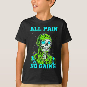 Camiseta Tudo Dor Sem Resultados Fitness Levantamento de Pe