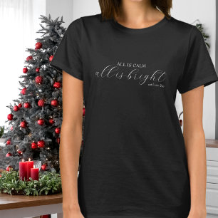 Camiseta Tudo é Calmo Tudo é Brilhante Anúncio de Gravidez