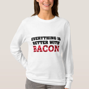 Camiseta Tudo É Melhor Com Bacon