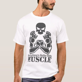 Camiseta Tudo é melhor com MÚSCULO