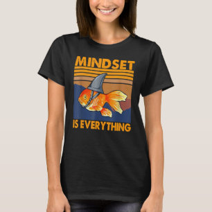 Camiseta Tudo É Mentalidade Barbatana De Tubarão Peixe Dour