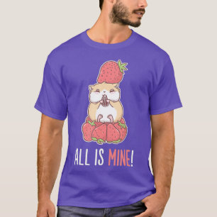 Camiseta Tudo É Meu Hamster De Fruta De Morango