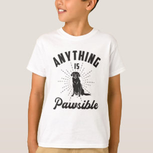 Camiseta Tudo É Pawsible Labrador Retriever Cog Engraçado
