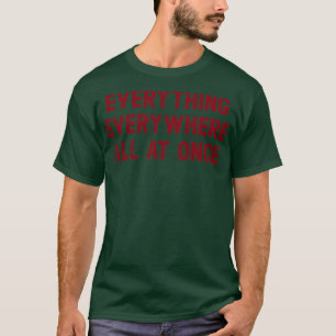Camiseta Tudo Em Todos Os Lugares De Uma Vez Burgund