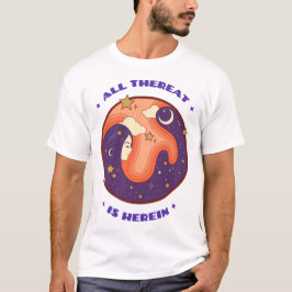Camiseta Tudo Está Aqui Mantra de Meditação