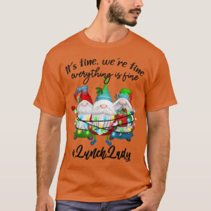 Camiseta Tudo Está Bem No Almoço Senhora Feliz Natal Natal