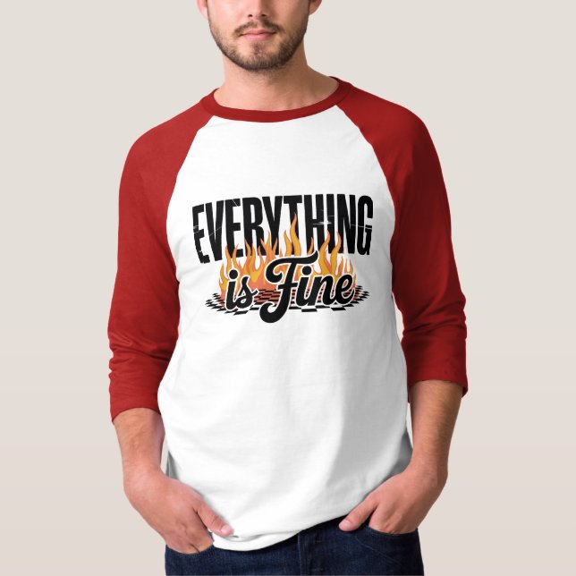 Camiseta Tudo está Bem Sarcástico (Frente)