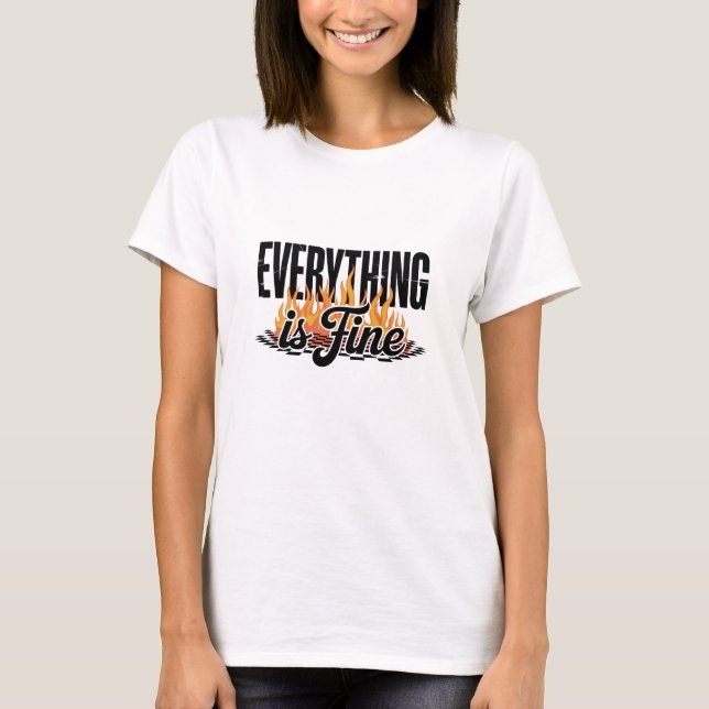 Camiseta Tudo está Bem Sarcástico (Frente)