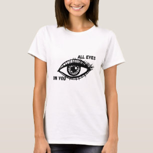 Camiseta Tudo Focado Em Você – Arte Ousada de Olhar Minimal