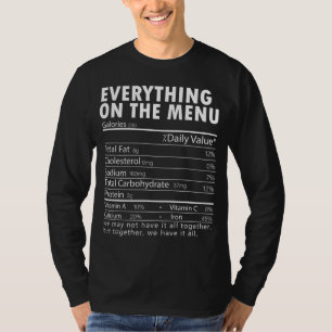 Camiseta Tudo No Menu Nutrição Fala Graças