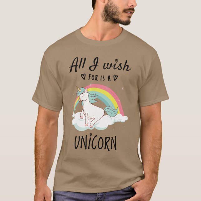 Camiseta Tudo o que desejo é um Unicórnio (Frente)