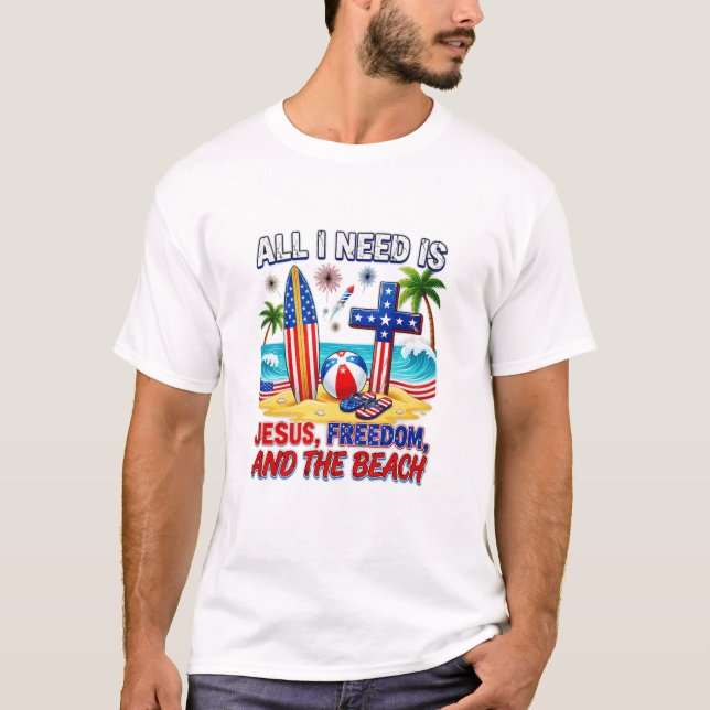 CAMISETA TUDO O QUE EU PRECISO É JESUS (Frente)